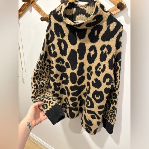 Stella McCartney Leopard Print Leo Instarsia Knit Alpaca Blend Sweater - Picture 5 of 11